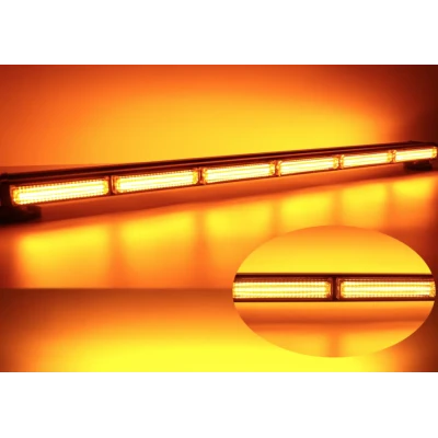 Rampa avertizare luminoasa 8 COB 12/24V de 144W stroboscop intermitent 117CM