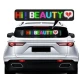 Panou auto afisaj cu led flexibil RGB programabil prin bluetooth si telecomanda 150cm