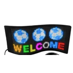Panou auto afisaj cu led flexibil RGB programabil prin bluetooth si telecomanda 150cm