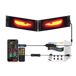 Panou LED RGB Auto 80x2 cm Flexibil Control Bluetooth prin Aplicatie + Telecomanda