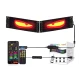 Panou LED RGB Auto 80x2 cm Flexibil Control Bluetooth prin Aplicatie + Telecomanda