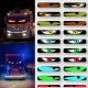 Panou LED RGB Auto 80x2 cm Flexibil Control Bluetooth prin Aplicatie + Telecomanda