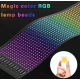 Panou LED RGB Auto 80x2 cm Flexibil Control Bluetooth prin Aplicatie + Telecomanda