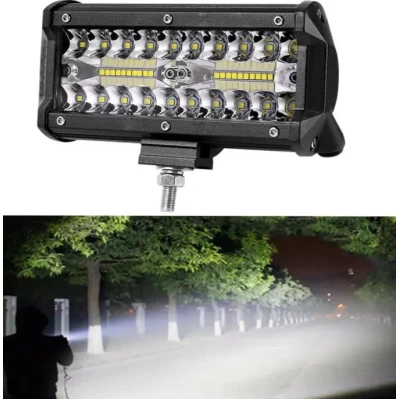 Proiector Led Auto Dreptunghiular putere 120W de 9600lm lumina rece 12V 24V