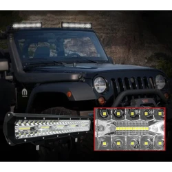 Proiector Led Auto Dreptunghiular putere 240W de 10800LM lumina rece 12V 24V
