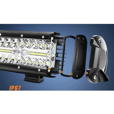 Led Bar Auto putere 540W de 24000LM lumina rece 12V 24V 65cm