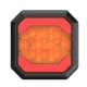 Lampa LED spate auto 12V/24V Stop + Pozitie design patrat lumina rosie si portocalie