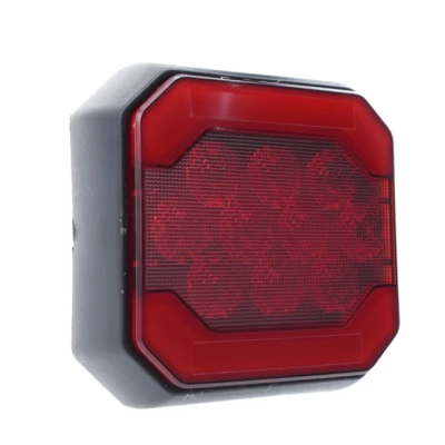 Set 2 Lampi LED Stop Auto Patrate 12V/24V stop pozitie si Frana design modern pentru remorca / camion
