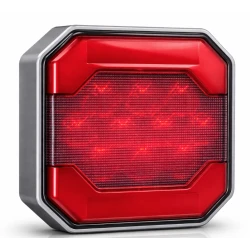 Set 2 Lampi LED Stop Auto Patrate 12V/24V stop pozitie si Frana design modern pentru remorca / camion