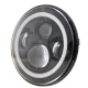 Far LED 7 inch Jeep H4 cu Angel Eyes Alb/Galben DRL + Semnalizare
