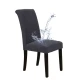 Set 6 huse pentru scaun cu centura elastica GRI INCHIS
