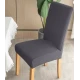 Set 6 huse pentru scaun cu centura elastica GRI INCHIS