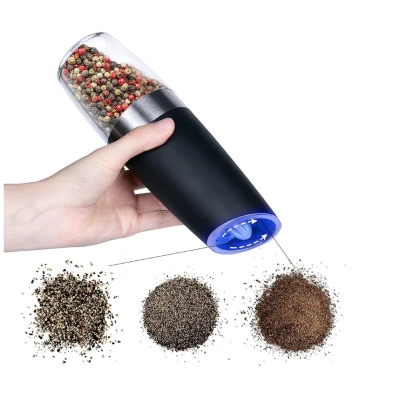 Rasnita electrica de sare si piper automata cu LED albastru