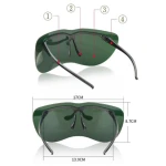 Ochelari de protectie panoramica cu vizor verde protectie UV design ergonomic pentru lucru