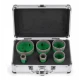 UB Set 6 carote diamantate pentru gresie marmura de la 20 la 68 mm prindere M14 umed sau uscat cutie depozitare