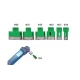 UB Set 6 carote diamantate pentru gresie marmura de la 20 la 68 mm prindere M14 umed sau uscat cutie depozitare
