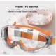 Ochelari de protectie cu banda elastica lentila transparenta anti impact pentru constructii bricolaj si atelier PORTOCALIU