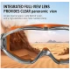 Ochelari de protectie cu banda elastica lentila transparenta anti impact pentru constructii bricolaj si atelier PORTOCALIU