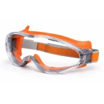 Ochelari de protectie cu banda elastica lentila transparenta anti impact pentru constructii bricolaj si atelier PORTOCALIU