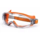 Ochelari de protectie cu banda elastica lentila transparenta anti impact pentru constructii bricolaj si atelier PORTOCALIU