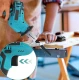 Fierastrau electric tip sabie cu 2 acumulatori 4 panze pentru multiple materiale albastru
