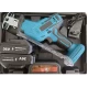 Fierastrau electric tip sabie cu 2 acumulatori 4 panze pentru multiple materiale albastru