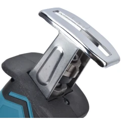Fierastrau electric tip sabie cu 2 acumulatori 4 panze pentru multiple materiale albastru