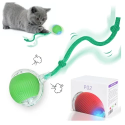 Jucarie interactiva tip minge pentru caini si pisici P02 USB reincarcabila 3 moduri de functionare