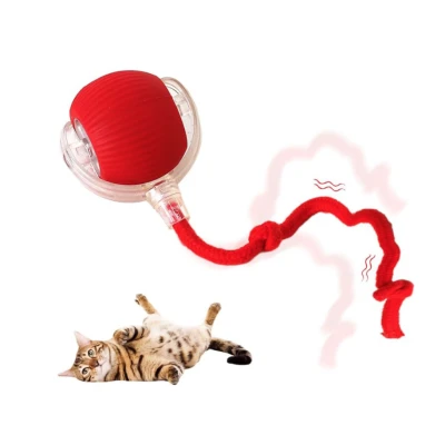 Jucarie interactiva tip minge pentru caini si pisici P02 USB reincarcabila 3 moduri de functionare