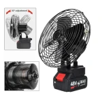 Ventilator portabil pentru camping 3 viteze cu acumulator 48V