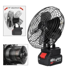 Ventilator portabil pentru camping 3 viteze cu acumulator 48V