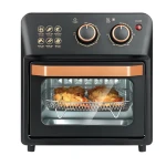 Friteuza cu aer cald retro 1360W capacitate 12L cu geam transparent