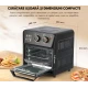 Friteuza cu aer cald retro 1360W capacitate 12L cu geam transparent