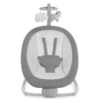 Balansoar copii electric 3 in 1 cu plasa tantari perna deteasabila jucarii incluse bluetooth USB telecomanda