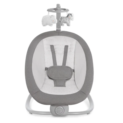 Balansoar copii electric 3 in 1 cu plasa tantari perna deteasabila jucarii incluse bluetooth USB telecomanda