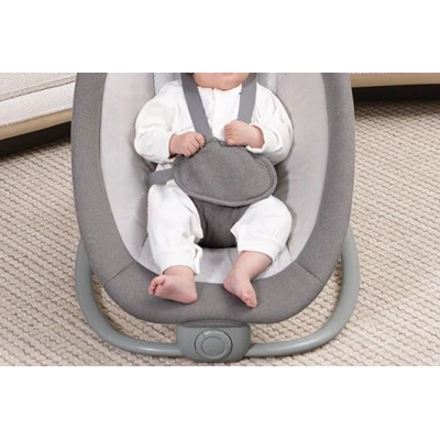 Balansoar copii electric 3 in 1 cu plasa tantari perna deteasabila jucarii incluse bluetooth USB telecomanda