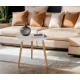 Masuta de cafea pentru living Rotunda MDF Alb 80 x 74cm