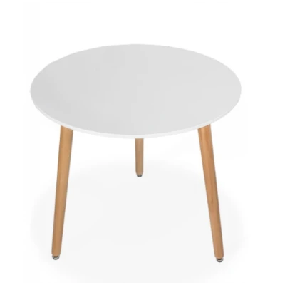 Masuta de cafea pentru living Rotunda MDF Alb 80 x 74cm