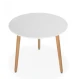 Masuta de cafea pentru living Rotunda MDF Alb 80 x 74cm