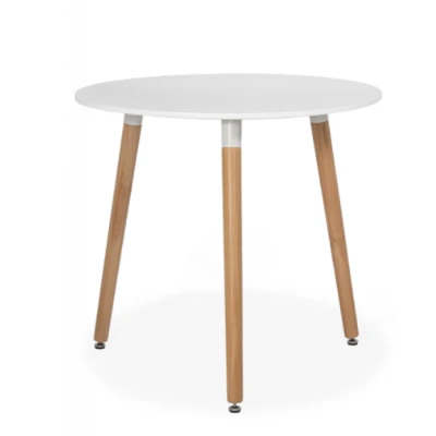 Masuta de cafea pentru living Rotunda MDF Alb 80 x 74cm