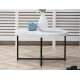 Masuta de cafea rotunda MDF/Metal 80x45 cm Alb