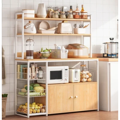 Etajera multifunctionala pentru bucatarie 120x30x146 cm ALBA