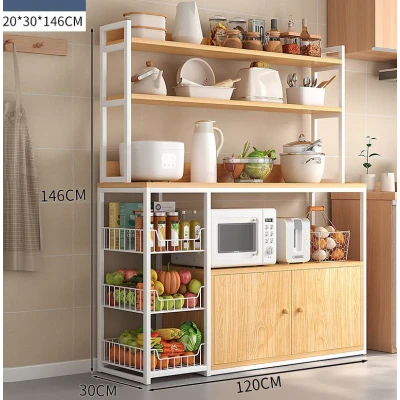 Etajera multifunctionala pentru bucatarie 120x30x146 cm ALBA