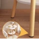 UB Masuta rotunda contemporana din lemn masiv metal in forma de floare cu 2 niveluri 4 PICIOARE