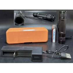 Mini Lanterna UV Reincarcabila cu detector de bancnote false lumina ultravioleta portabila