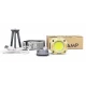 Lanterna LED multifunctionala 2 in 1 proiector cu lanterna de cap reincarcabila cu suport