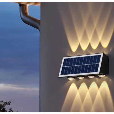 Lampa solara bidirectionala cu lumina SUS si JOS 12 LED