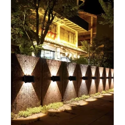 Lampa solara bidirectionala cu lumina SUS si JOS 12 LED