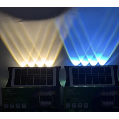 Lampa solara bidirectionala cu lumina SUS si JOS 12 LED