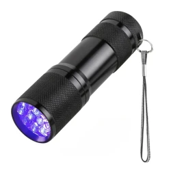 Mini Lanterna UV cu Iluminare ultravioleta autentificarea documentelor si bancnotelor 9cm